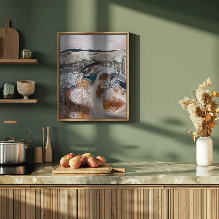 Earthy Abstract Landscape - Stretched Canvas, Poster or Fine Art Print - I Heart Wall Art - Poster Print, Canvas Print or Framed Art Print