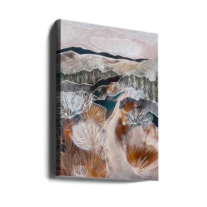 Earthy Abstract Landscape - Stretched Canvas, Poster or Fine Art Print - I Heart Wall Art - Poster Print, Canvas Print or Framed Art Print