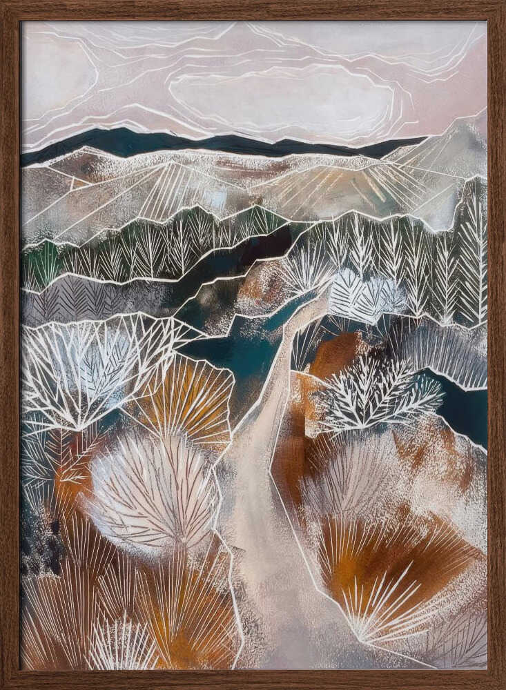 Earthy Abstract Landscape - Stretched Canvas, Poster or Fine Art Print - I Heart Wall Art - Poster Print, Canvas Print or Framed Art Print