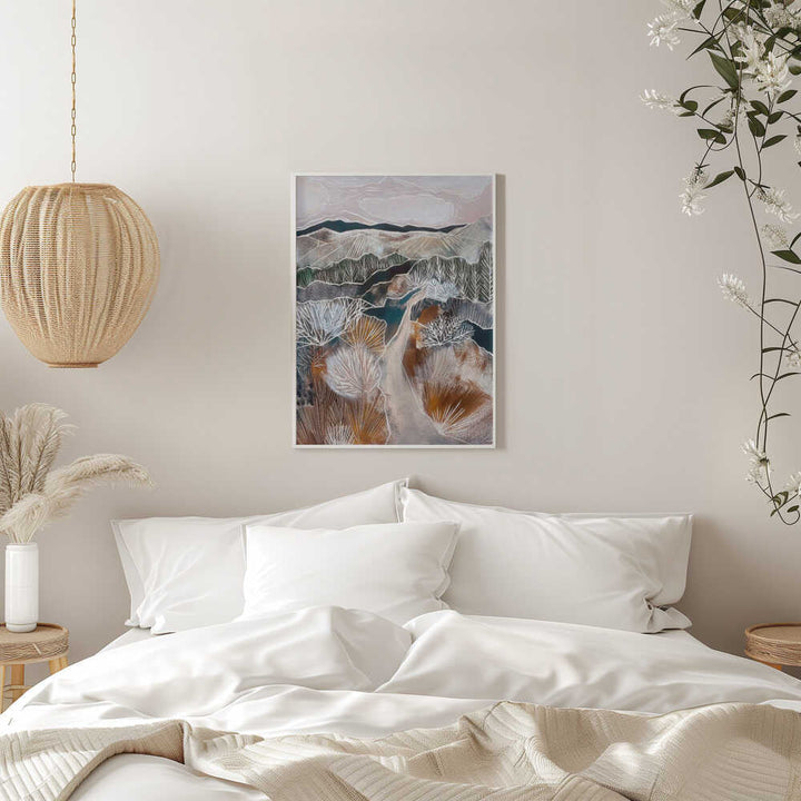 Earthy Abstract Landscape - Stretched Canvas, Poster or Fine Art Print - I Heart Wall Art - Poster Print, Canvas Print or Framed Art Print