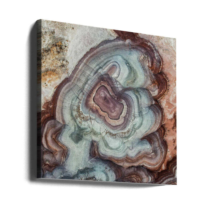 Earthy Agate Layers - Square Stretched Canvas, Poster or Fine Art Print - I Heart Wall Art - Poster Print, Canvas Print or Framed Art Print