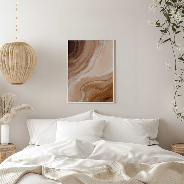 Earthy Agate Swirls - Stretched Canvas, Poster or Fine Art Print - I Heart Wall Art - Poster Print, Canvas Print or Framed Art Print