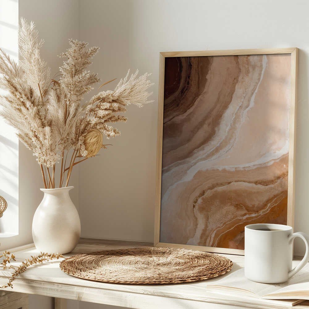 Earthy Agate Swirls - Stretched Canvas, Poster or Fine Art Print - I Heart Wall Art - Poster Print, Canvas Print or Framed Art Print