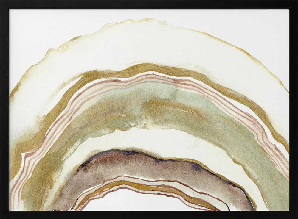 Earthy Geode Abstract - Stretched Canvas, Poster or Fine Art Print - I Heart Wall Art - Poster Print, Canvas Print or Framed Art Print