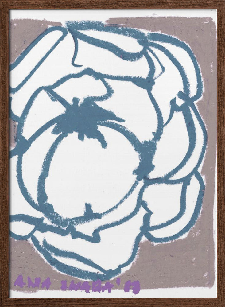 Earthy Peony - Stretched Canvas, Poster or Fine Art Print I Heart Wall Art