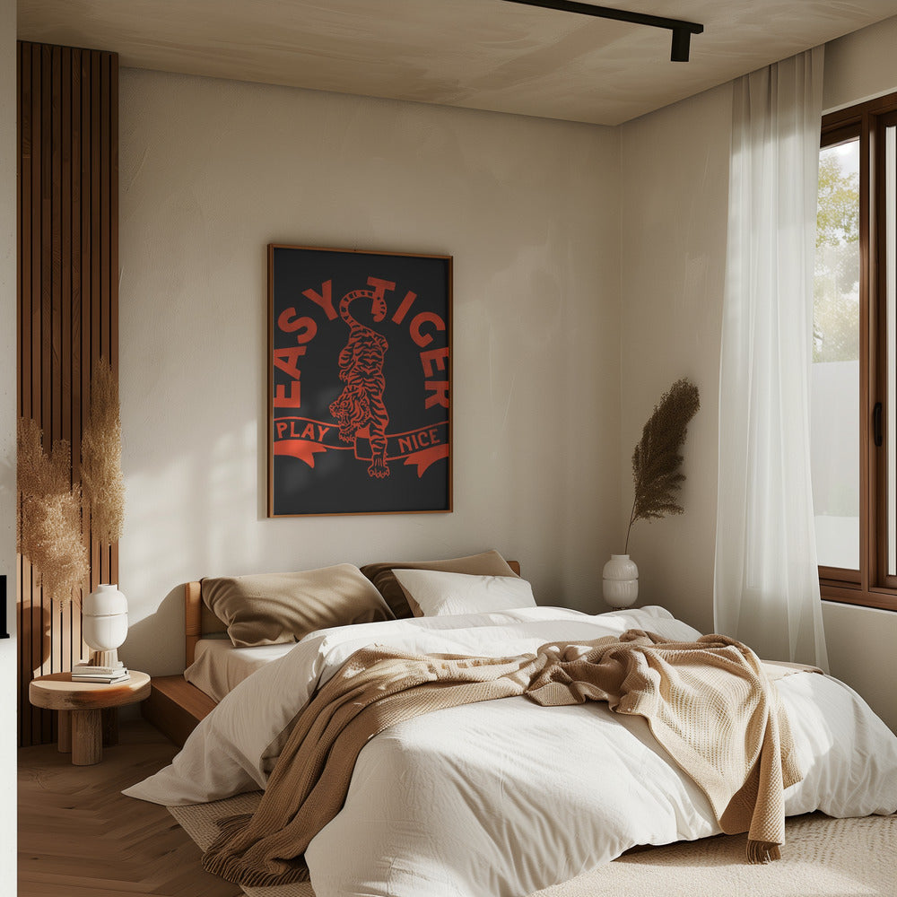 Easytiger for Light Tee - Stretched Canvas, Poster or Fine Art Print I Heart Wall Art