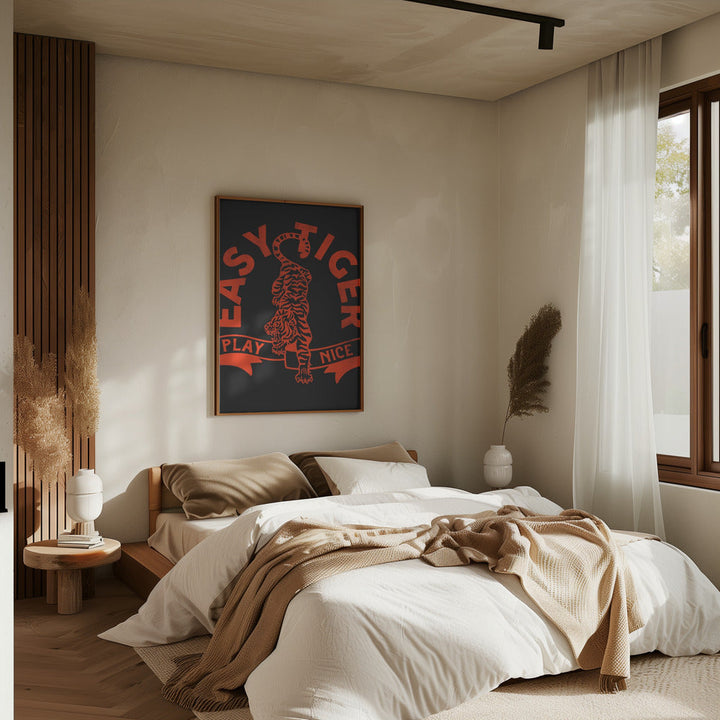 Easytiger for Light Tee - Stretched Canvas, Poster or Fine Art Print I Heart Wall Art