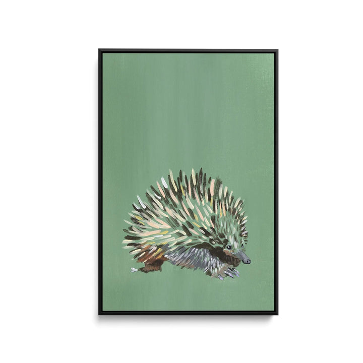 Echidna by Lucy Hawkins - Stretched Canvas Print or Framed Fine Art Print - Artwork I Heart Wall Art Australia 
