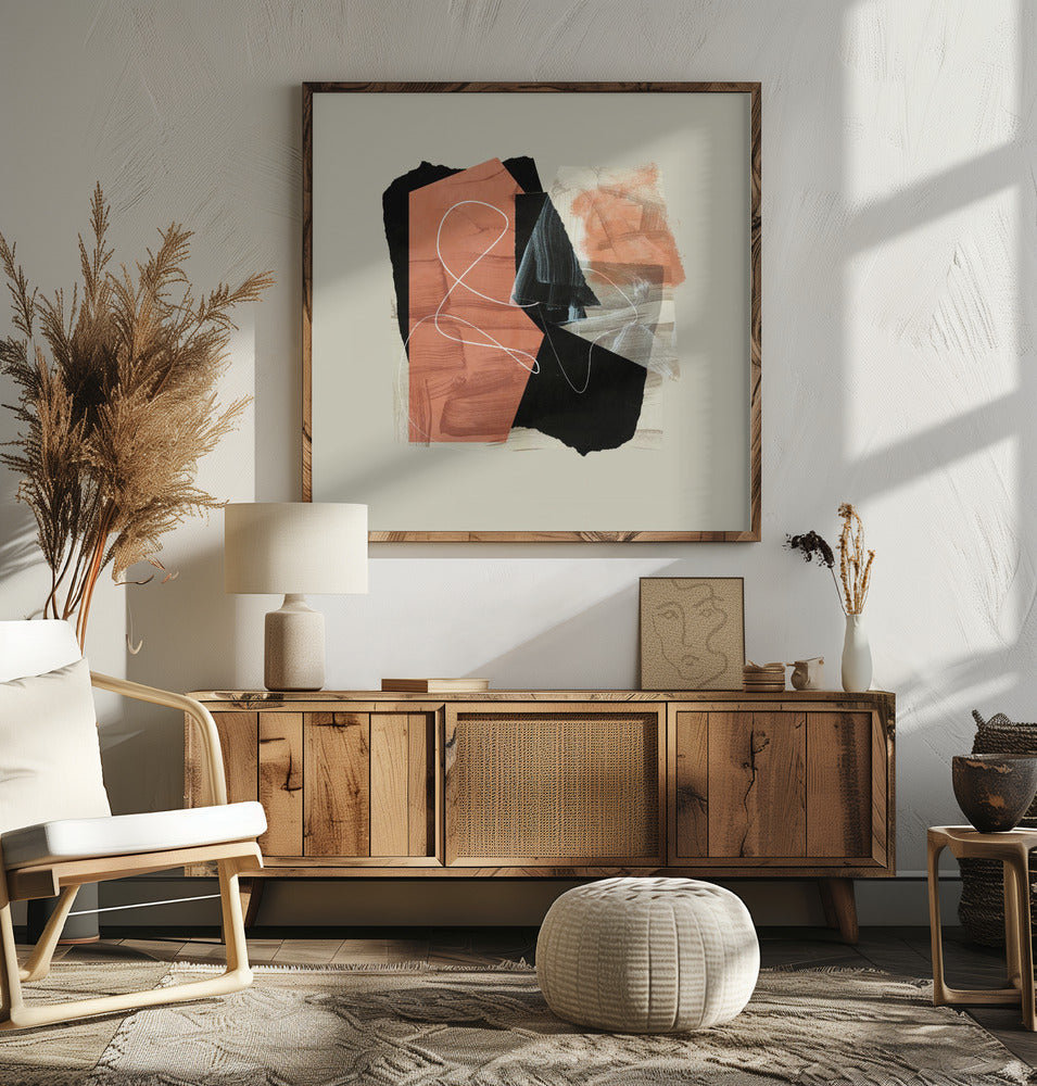 Ecken8 Kopie - Square Stretched Canvas, Poster or Fine Art Print I Heart Wall Art