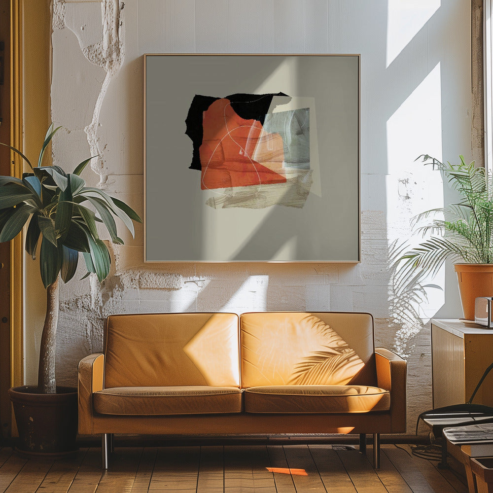 Ecken9 Kopie - Square Stretched Canvas, Poster or Fine Art Print I Heart Wall Art