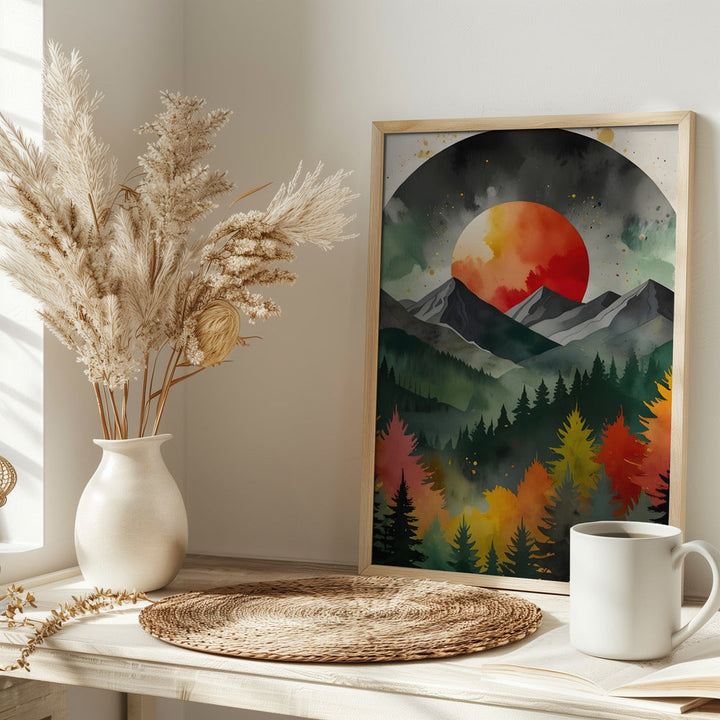Eclipse Over the Wild - Stretched Canvas, Poster or Fine Art Print I Heart Wall Art