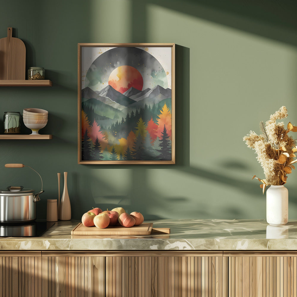 Eclipse Over the Wild - Stretched Canvas, Poster or Fine Art Print I Heart Wall Art
