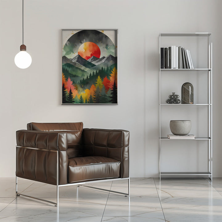 Eclipse Over the Wild - Stretched Canvas, Poster or Fine Art Print I Heart Wall Art