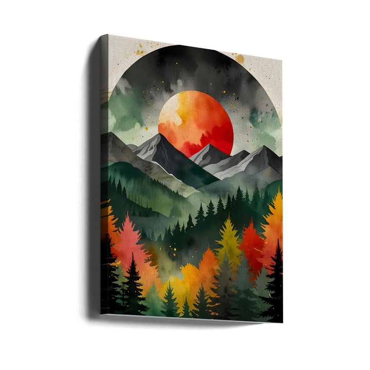 Eclipse Over the Wild - Stretched Canvas, Poster or Fine Art Print I Heart Wall Art