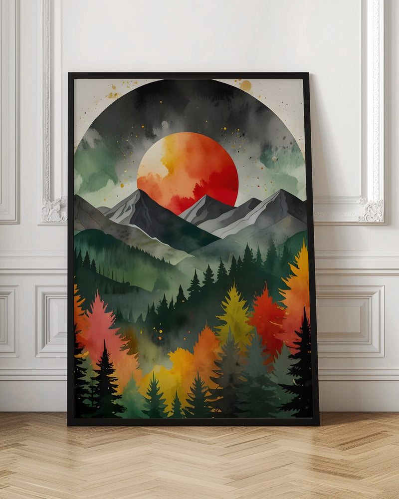 Eclipse Over the Wild - Stretched Canvas, Poster or Fine Art Print I Heart Wall Art