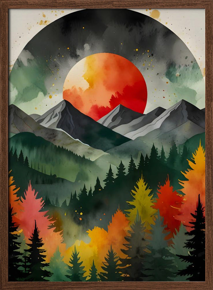 Eclipse Over the Wild - Stretched Canvas, Poster or Fine Art Print I Heart Wall Art