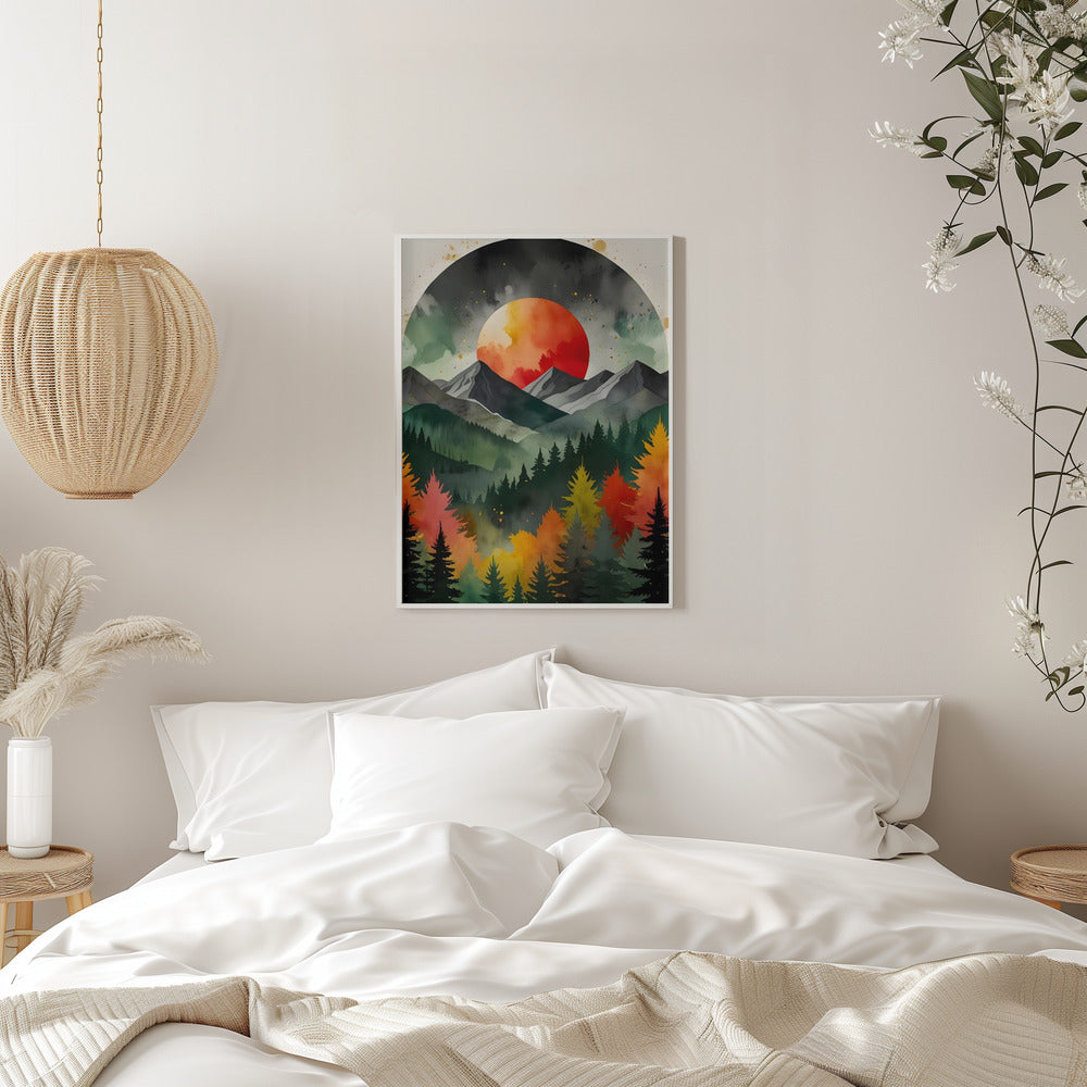 Eclipse Over the Wild - Stretched Canvas, Poster or Fine Art Print I Heart Wall Art