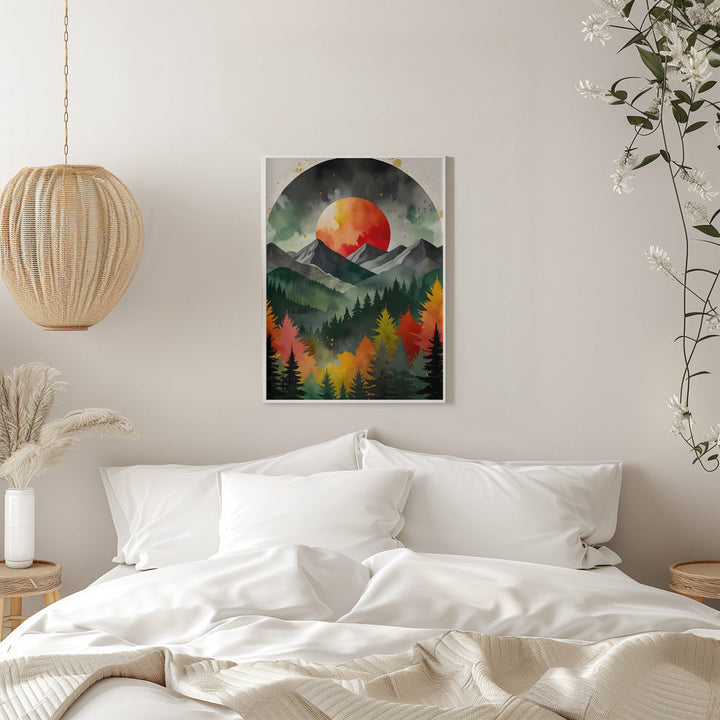 Eclipse Over the Wild - Stretched Canvas, Poster or Fine Art Print I Heart Wall Art