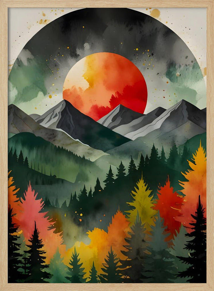 Eclipse Over the Wild - Stretched Canvas, Poster or Fine Art Print I Heart Wall Art
