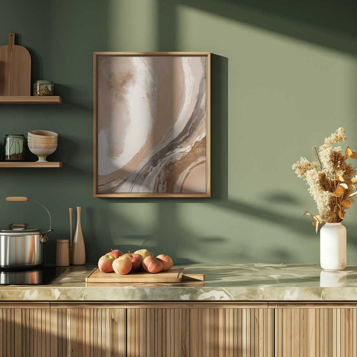 Elegant Marble Flow - Stretched Canvas, Poster or Fine Art Print - I Heart Wall Art - Poster Print, Canvas Print or Framed Art Print