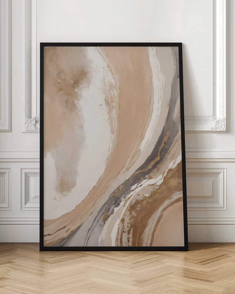 Elegant Marble Flow - Stretched Canvas, Poster or Fine Art Print - I Heart Wall Art - Poster Print, Canvas Print or Framed Art Print