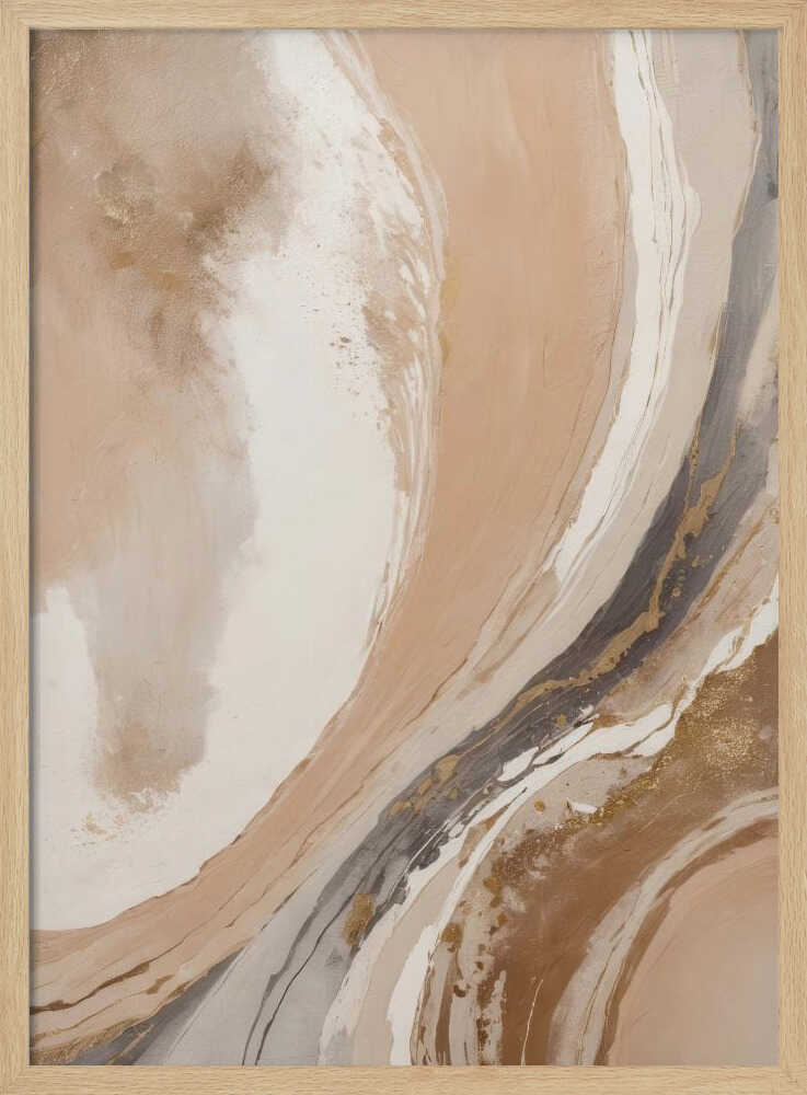 Elegant Marble Flow - Stretched Canvas, Poster or Fine Art Print - I Heart Wall Art - Poster Print, Canvas Print or Framed Art Print