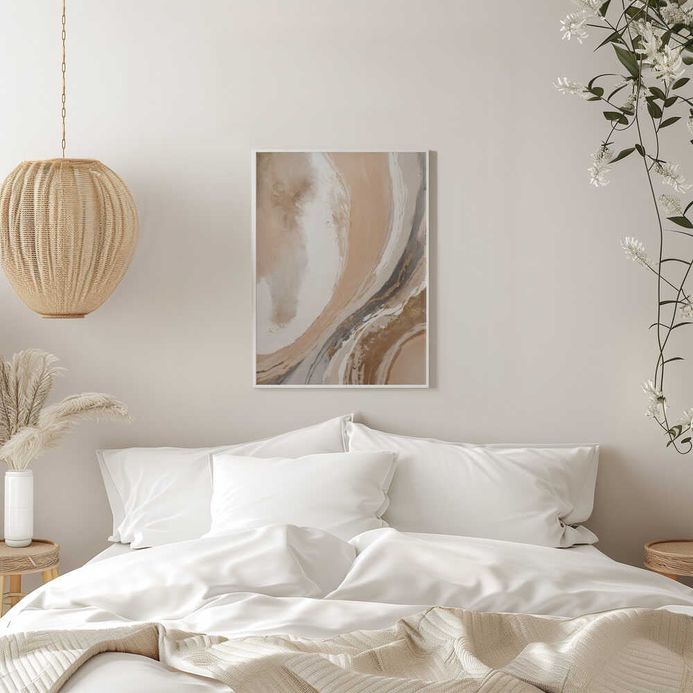 Elegant Marble Flow - Stretched Canvas, Poster or Fine Art Print - I Heart Wall Art - Poster Print, Canvas Print or Framed Art Print
