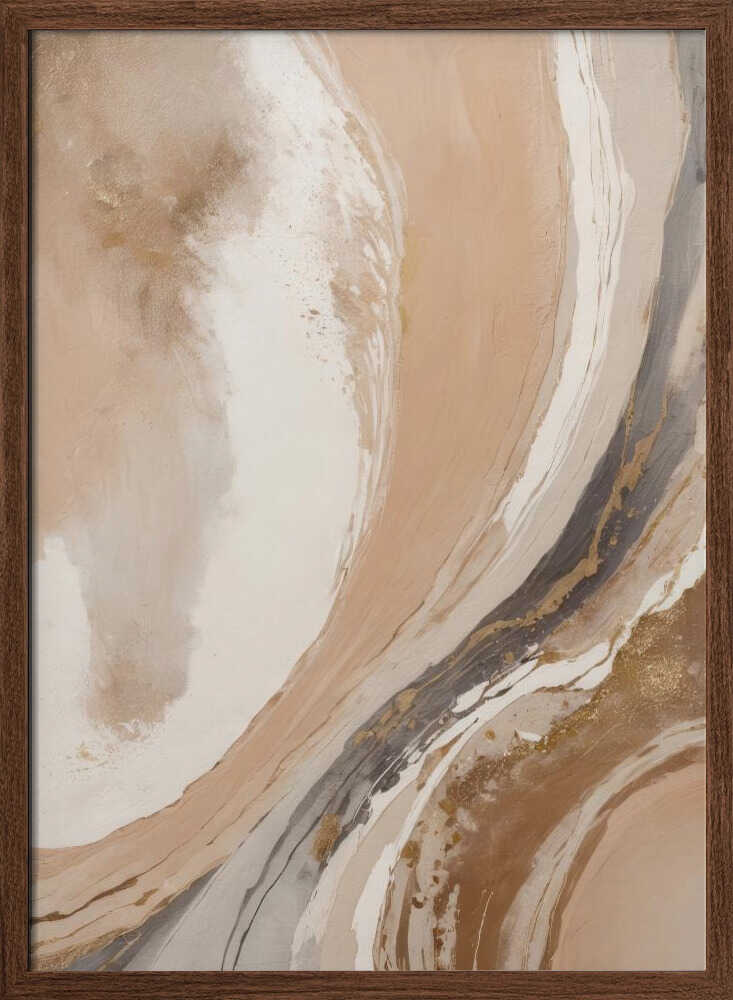 Elegant Marble Flow - Stretched Canvas, Poster or Fine Art Print - I Heart Wall Art - Poster Print, Canvas Print or Framed Art Print