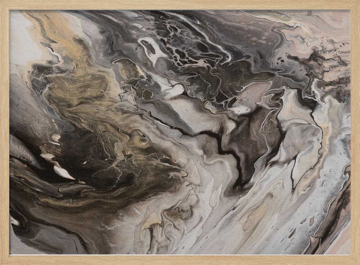 Elegant Marbled Flow - Stretched Canvas, Poster or Fine Art Print - I Heart Wall Art - Poster Print, Canvas Print or Framed Art Print