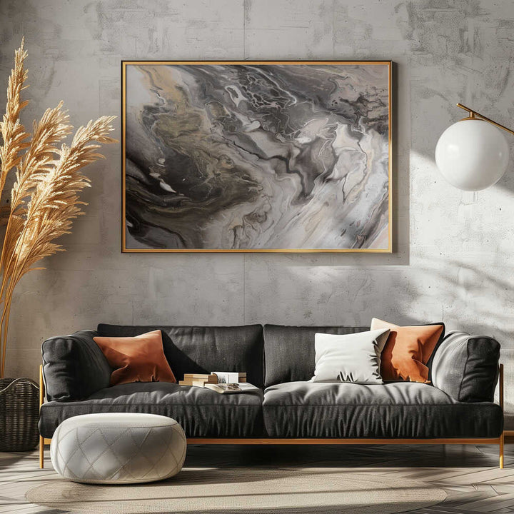 Elegant Marbled Flow - Stretched Canvas, Poster or Fine Art Print - I Heart Wall Art - Poster Print, Canvas Print or Framed Art Print