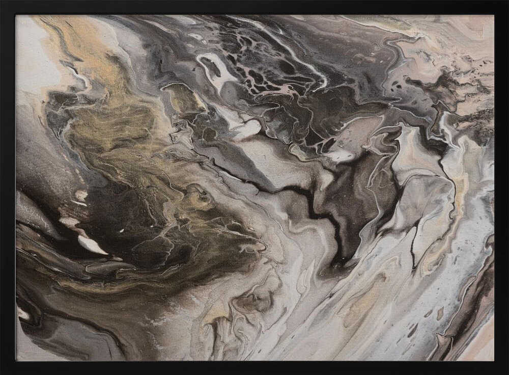 Elegant Marbled Flow - Stretched Canvas, Poster or Fine Art Print - I Heart Wall Art - Poster Print, Canvas Print or Framed Art Print