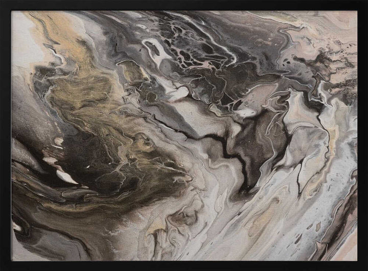 Elegant Marbled Flow - Stretched Canvas, Poster or Fine Art Print - I Heart Wall Art - Poster Print, Canvas Print or Framed Art Print