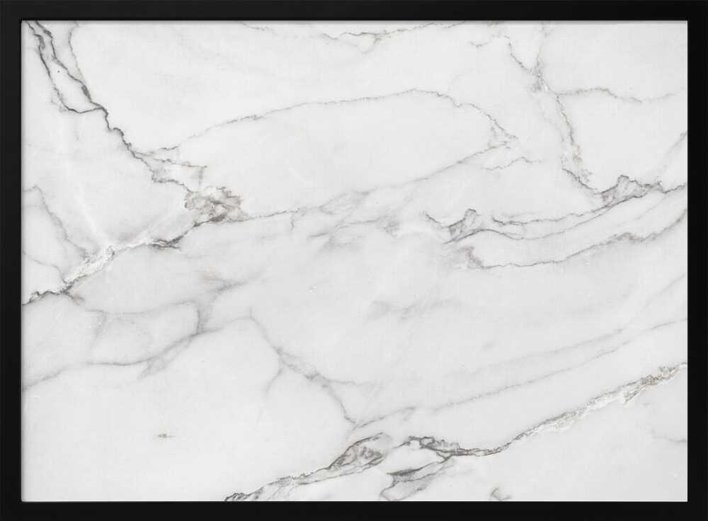 Elegant White Marble - Stretched Canvas, Poster or Fine Art Print - I Heart Wall Art - Poster Print, Canvas Print or Framed Art Print