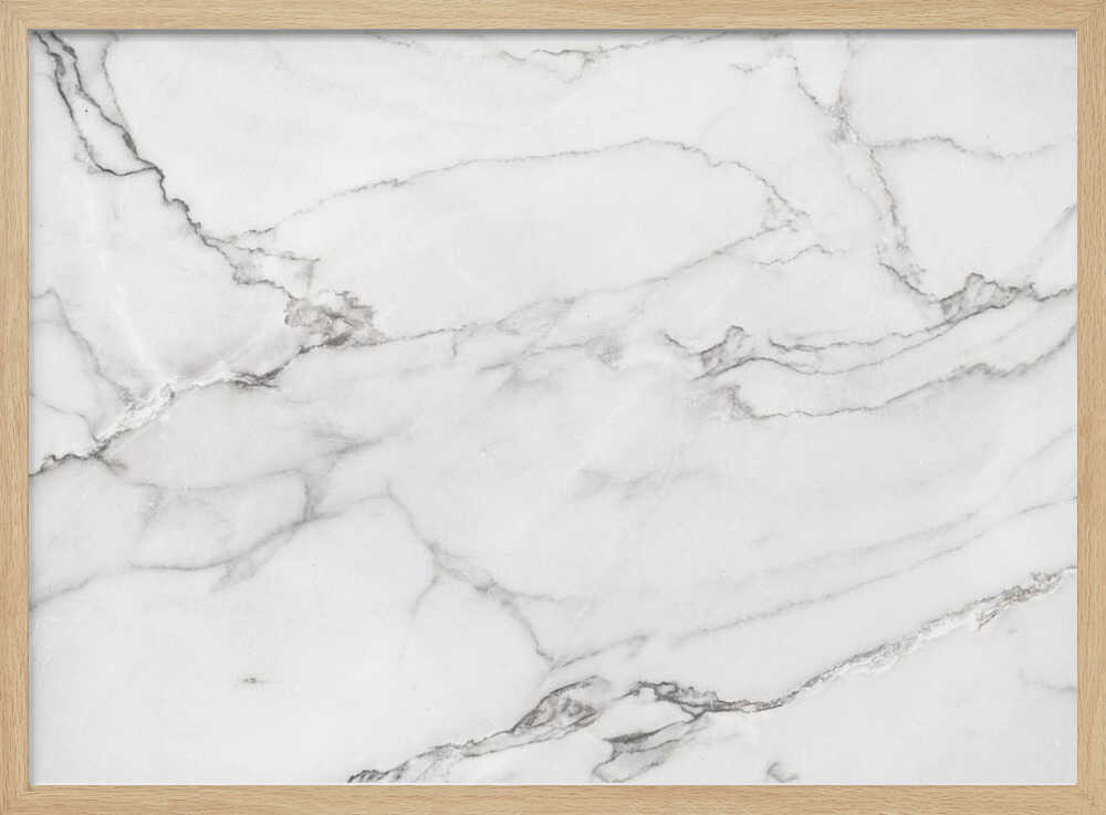 Elegant White Marble - Stretched Canvas, Poster or Fine Art Print - I Heart Wall Art - Poster Print, Canvas Print or Framed Art Print