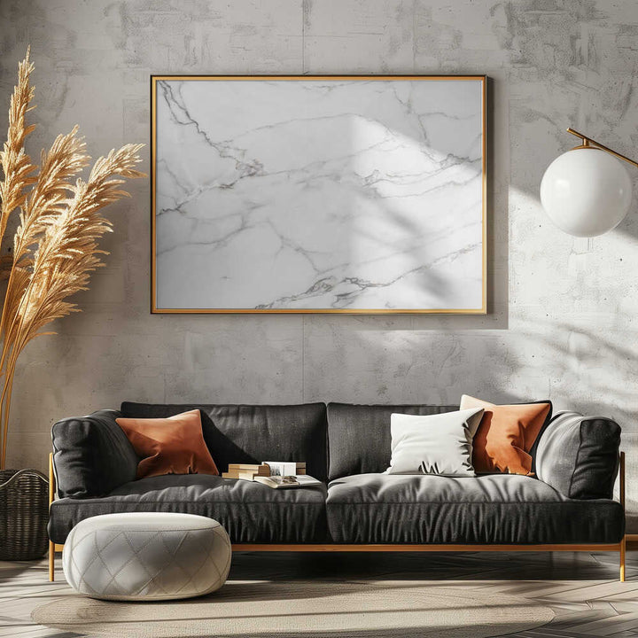 Elegant White Marble - Stretched Canvas, Poster or Fine Art Print - I Heart Wall Art - Poster Print, Canvas Print or Framed Art Print