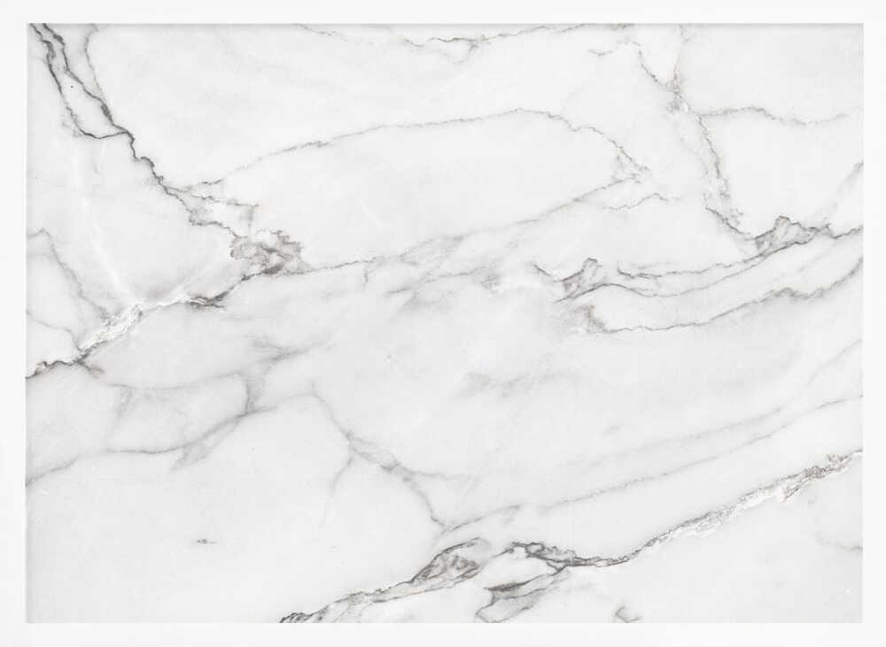 Elegant White Marble - Stretched Canvas, Poster or Fine Art Print - I Heart Wall Art - Poster Print, Canvas Print or Framed Art Print