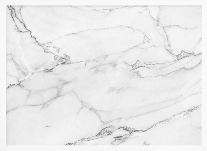 Elegant White Marble - Stretched Canvas, Poster or Fine Art Print - I Heart Wall Art - Poster Print, Canvas Print or Framed Art Print