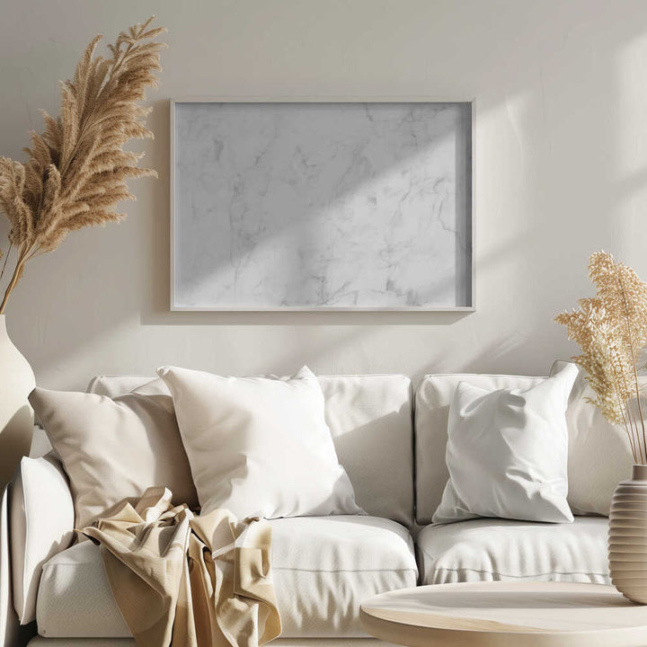 Elegant White Marble - Stretched Canvas, Poster or Fine Art Print - I Heart Wall Art - Poster Print, Canvas Print or Framed Art Print