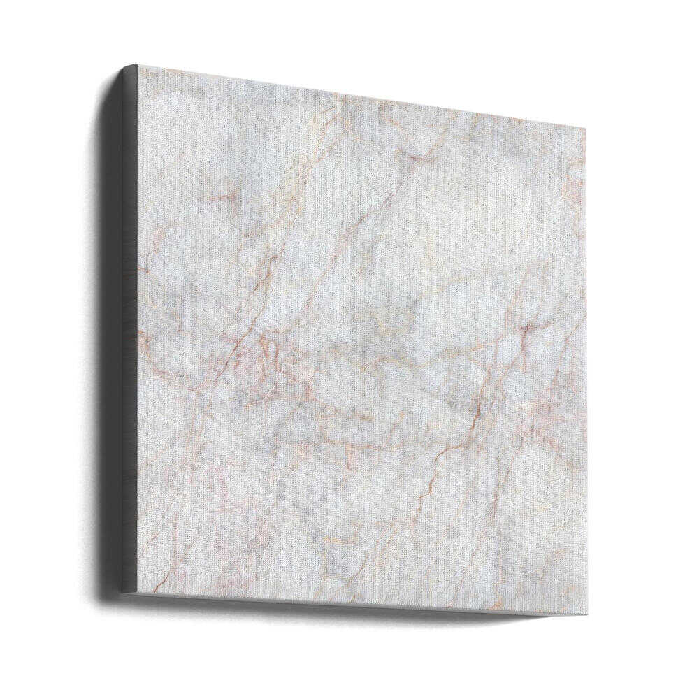 Elegant White Marble Texture - Square Stretched Canvas, Poster or Fine Art Print - I Heart Wall Art - Poster Print, Canvas Print or Framed Art Print