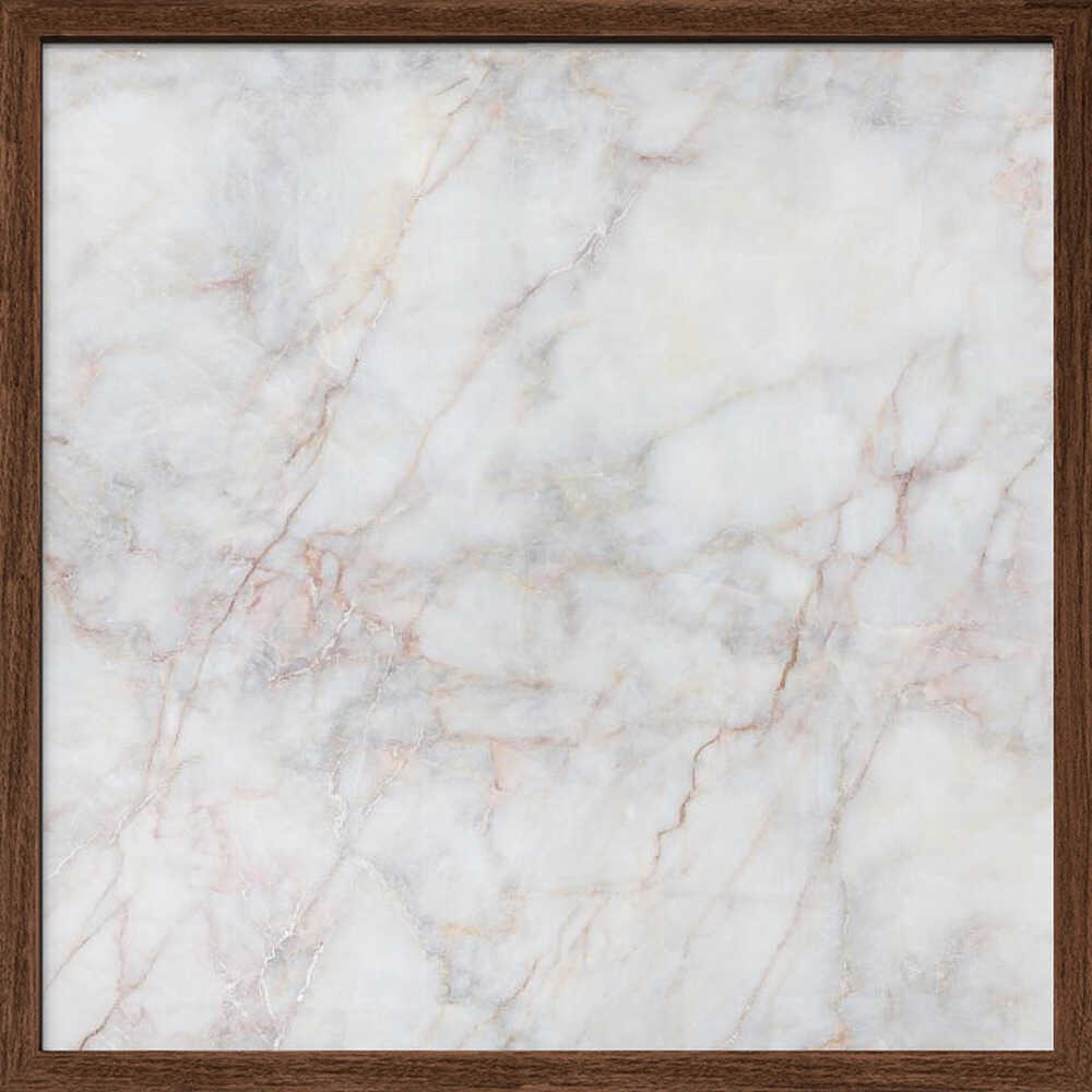 Elegant White Marble Texture - Square Stretched Canvas, Poster or Fine Art Print - I Heart Wall Art - Poster Print, Canvas Print or Framed Art Print