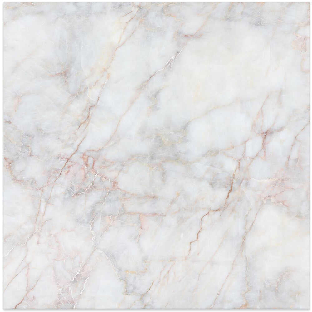 Elegant White Marble Texture - Square Stretched Canvas, Poster or Fine Art Print - I Heart Wall Art - Poster Print, Canvas Print or Framed Art Print
