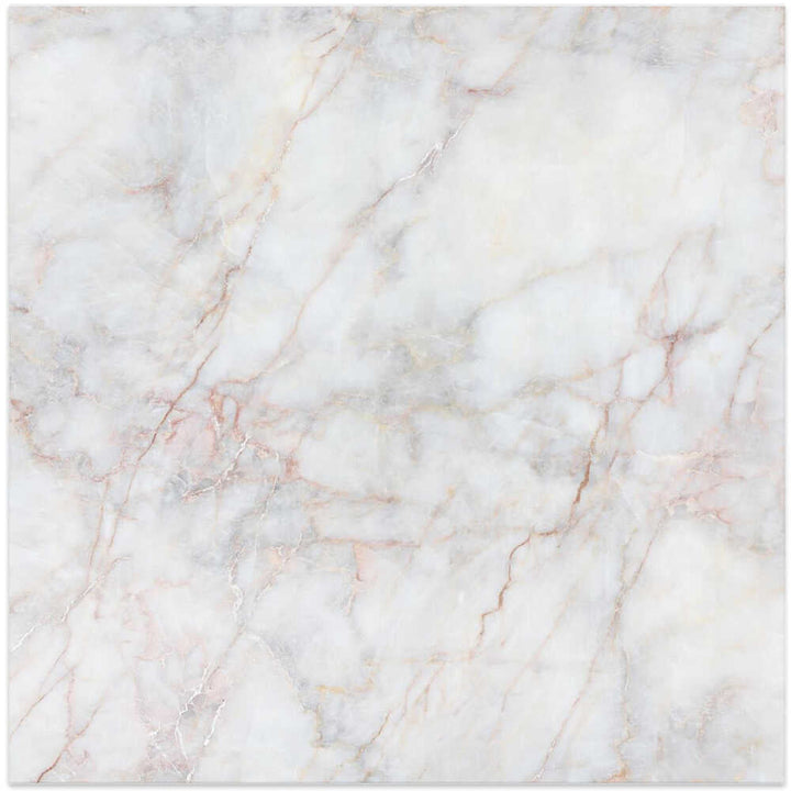 Elegant White Marble Texture - Square Stretched Canvas, Poster or Fine Art Print - I Heart Wall Art - Poster Print, Canvas Print or Framed Art Print