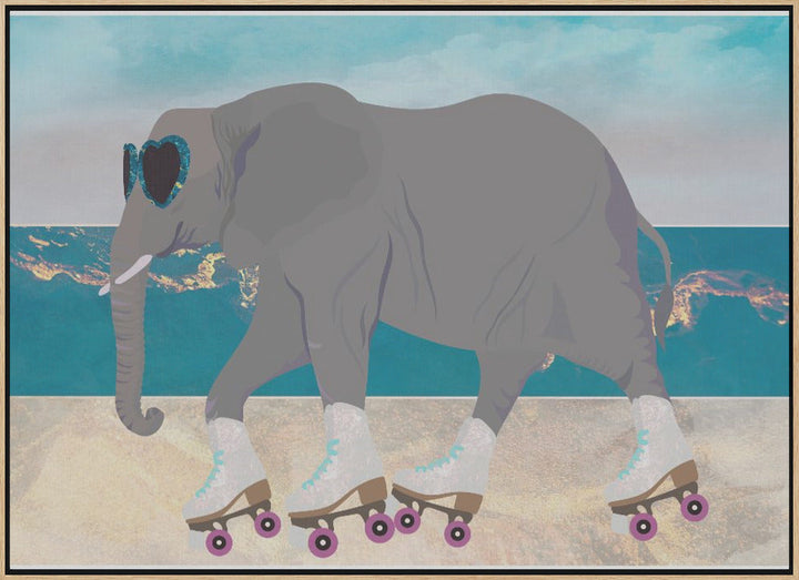 Elephant Beach Landscape 01 - Stretched Canvas, Poster or Fine Art Print I Heart Wall Art