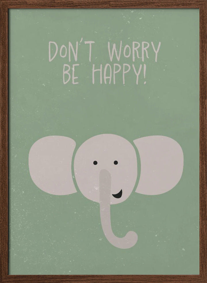 Elephant nursery print - Stretched Canvas, Poster or Fine Art Print I Heart Wall Art