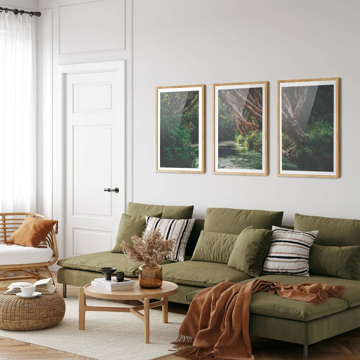 Eli Creek - Three Piece Australian Landscape (Fraser Island Queensland) Print Set Triptych - I Heart Wall Art