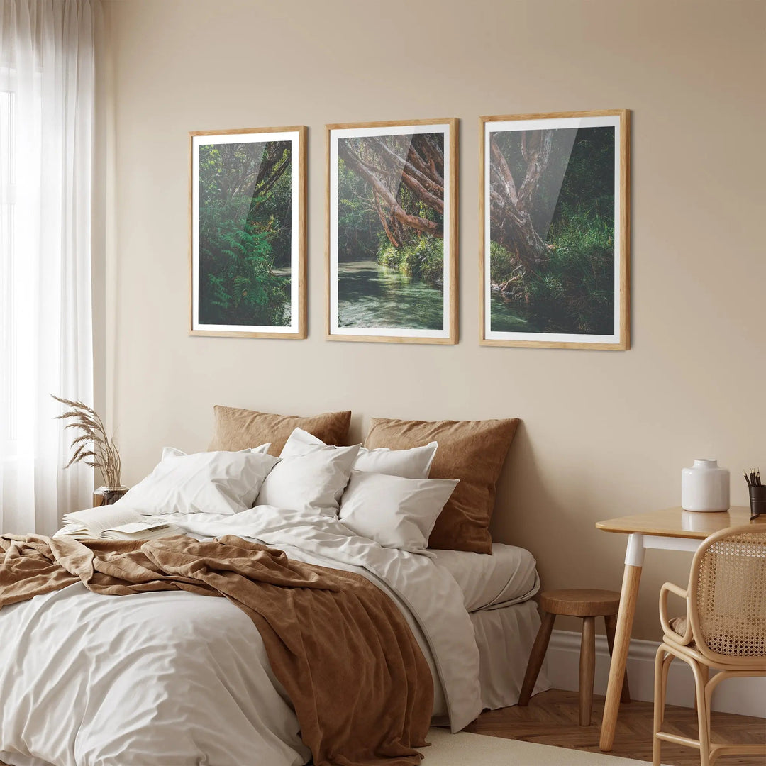 Eli Creek - Three Piece Australian Landscape (Fraser Island Queensland) Print Set Triptych - I Heart Wall Art