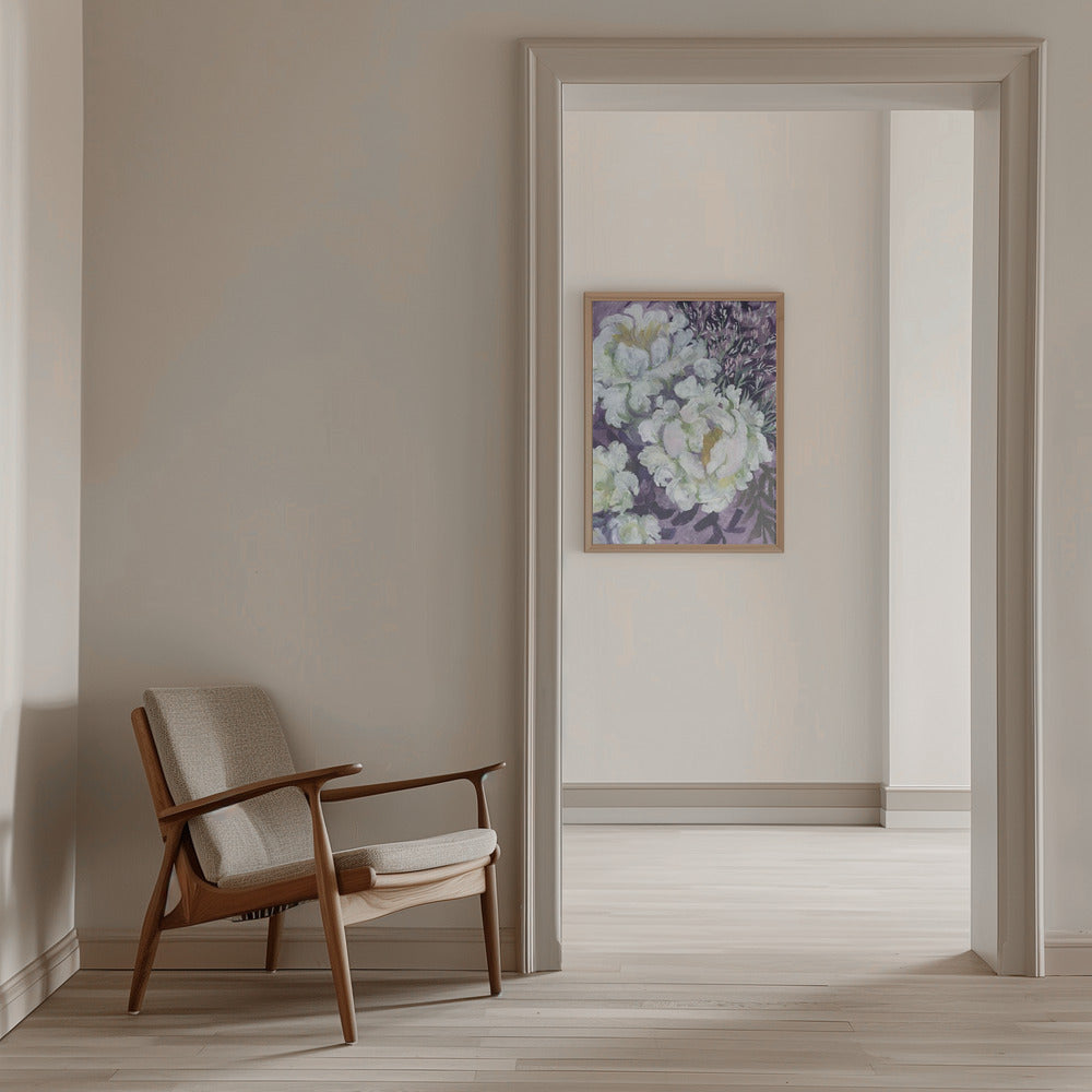 Eliany painterly bouquet - Stretched Canvas, Poster or Fine Art Print I Heart Wall Art