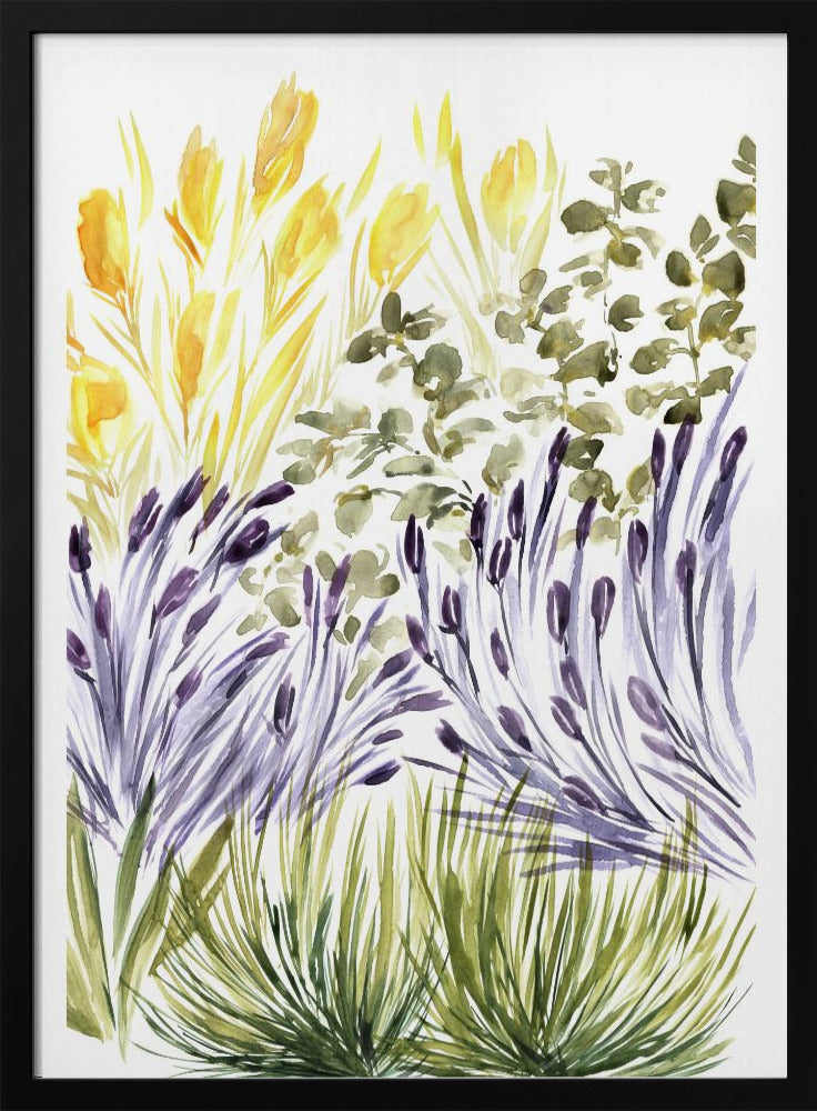 Elisa's garden right - Stretched Canvas, Poster or Fine Art Print I Heart Wall Art