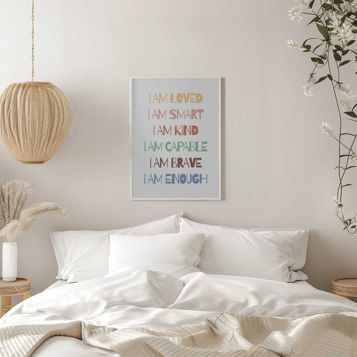 Empowering Affirmations - Stretched Canvas, Poster or Fine Art Print - I Heart Wall Art - Poster Print, Canvas Print or Framed Art Print