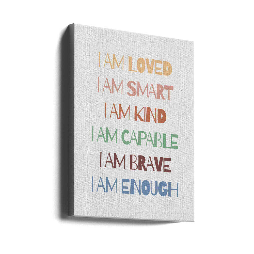 Empowering Affirmations - Stretched Canvas, Poster or Fine Art Print - I Heart Wall Art - Poster Print, Canvas Print or Framed Art Print
